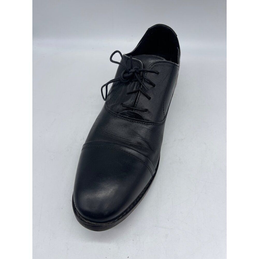 Steve Madden Finnch Men Black Leather Shoe Size 12
